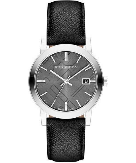 Burberry Watch, Men's Swiss Beat Check Fabric Strap 38mm 